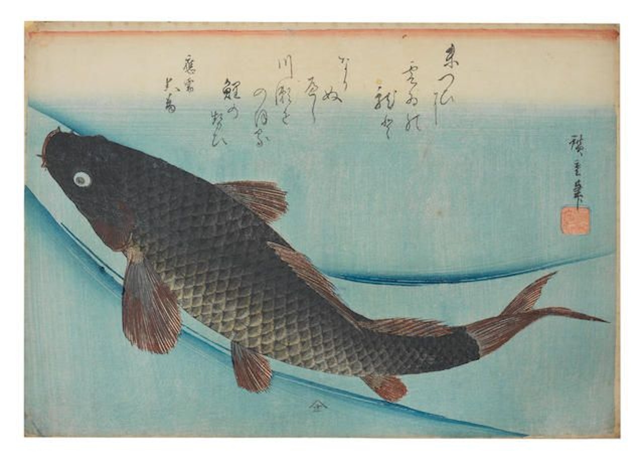 koi (carp) by Utagawa Hiroshige