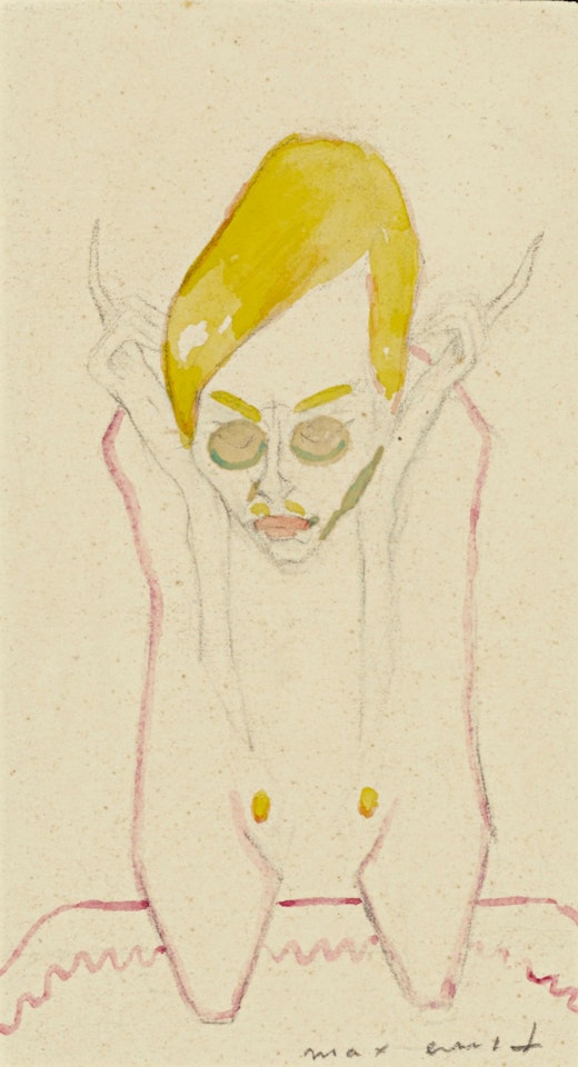 DER DENKER (BILDNIS FRANZ BALKE) (THE THINKER (PORTRAIT OF FRANZ BALKE)) by Max Ernst
