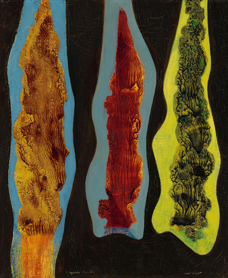 TROIS CYPRÈS FACILES by Max Ernst