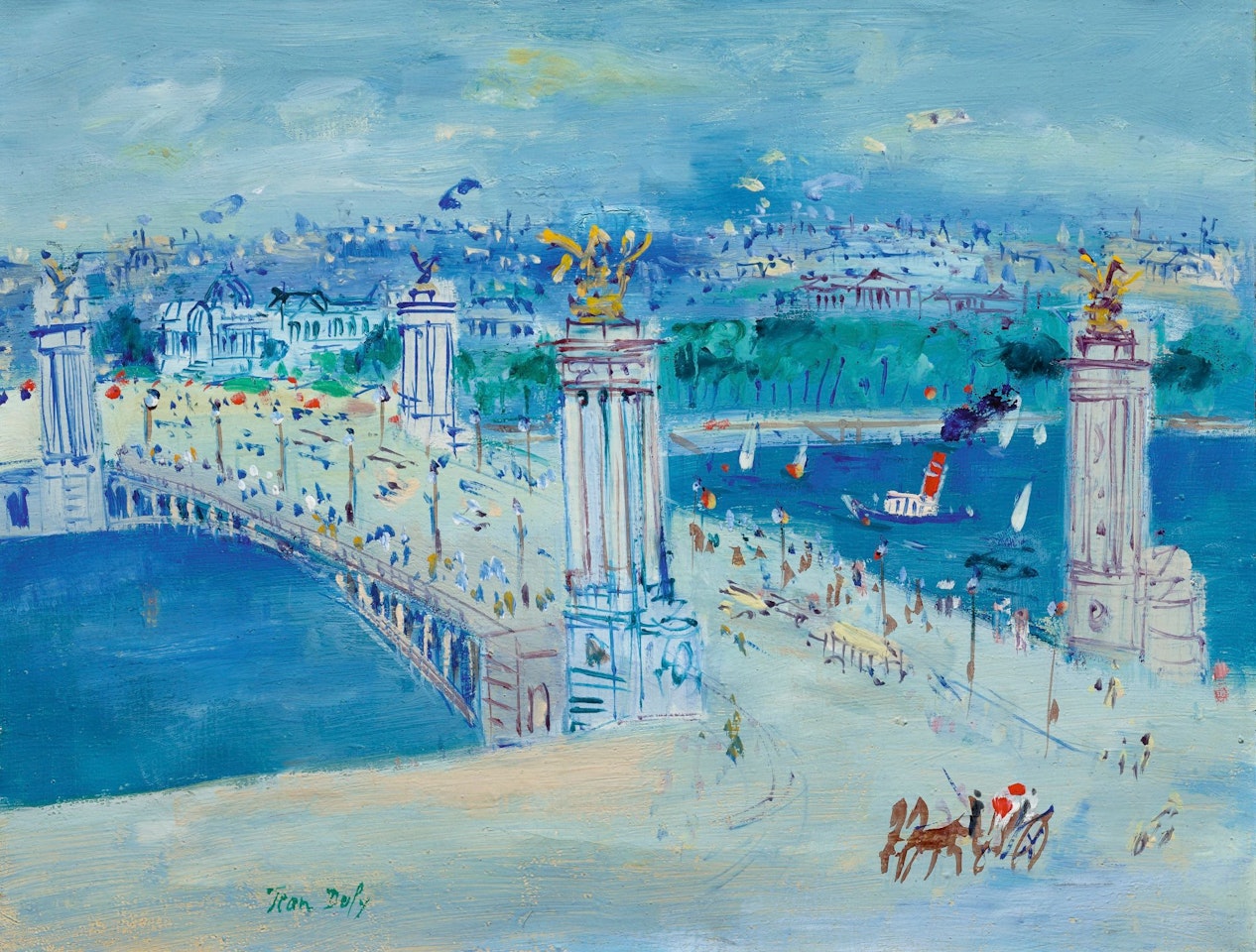 PONT ALEXANDRE III, PARIS by Jean Dufy