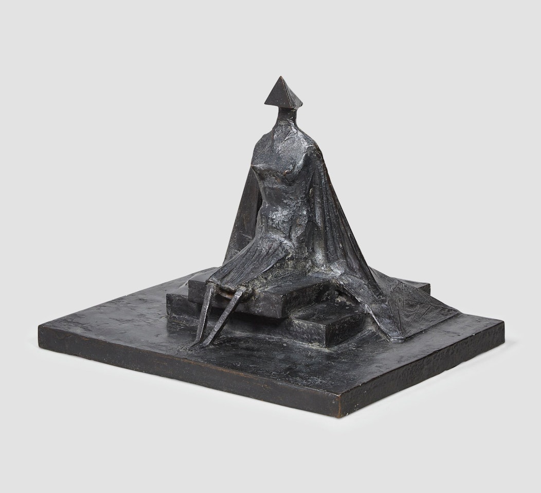 SITTING WOMAN IN ROBES III by Lynn Chadwick