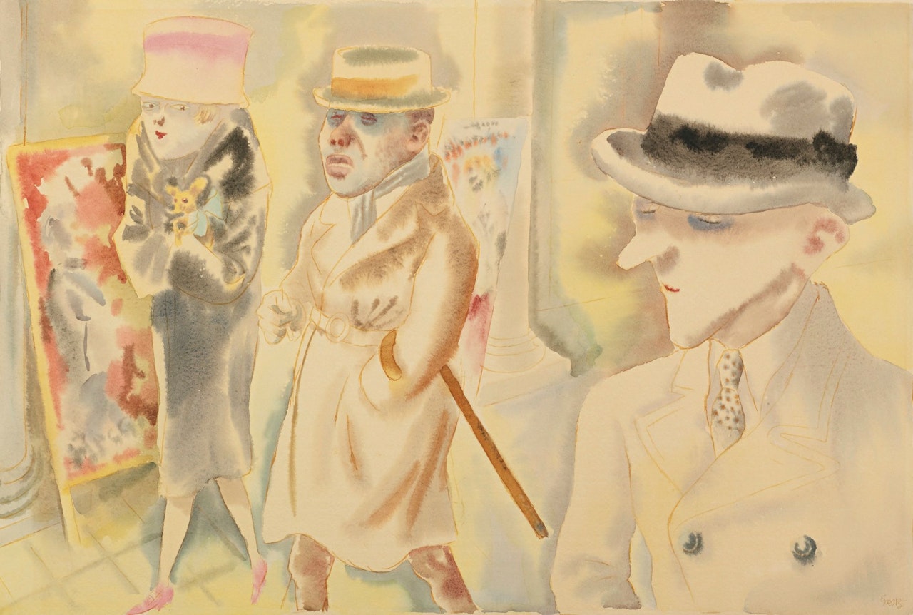 STRASSENSZENE, BERLIN, JUGENDZEIT, QUALLEN (STREET SCENE, BERLIN, YOUTH, URCHIN) by George Grosz