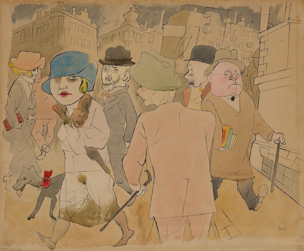PASSANTEN (PASSERSBY) by George Grosz