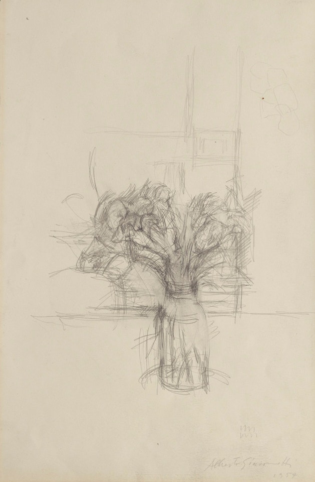 NATURE MORTE AUX FLEURS by Alberto Giacometti