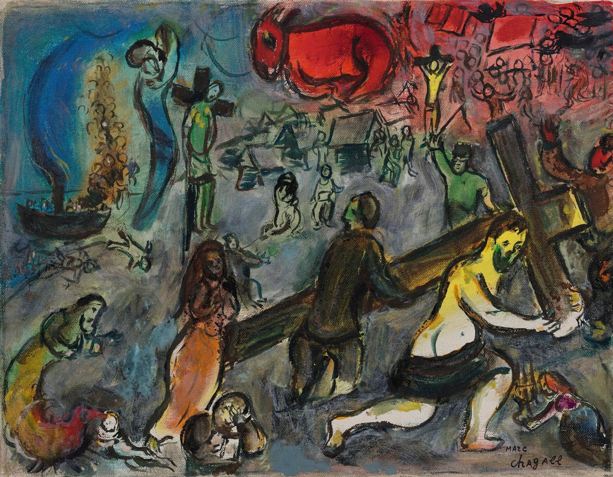 DÉPOSITION DE CROIX by Marc Chagall