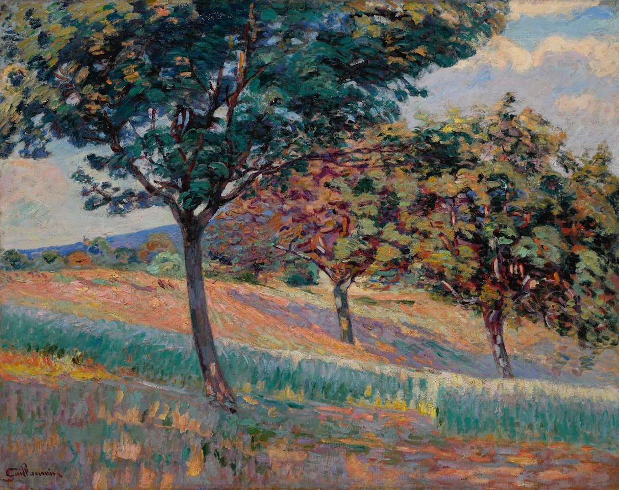 VERGER À LA LISIÈRE D'UN BOIS À SAINT-CHERON by Armand Guillaumin