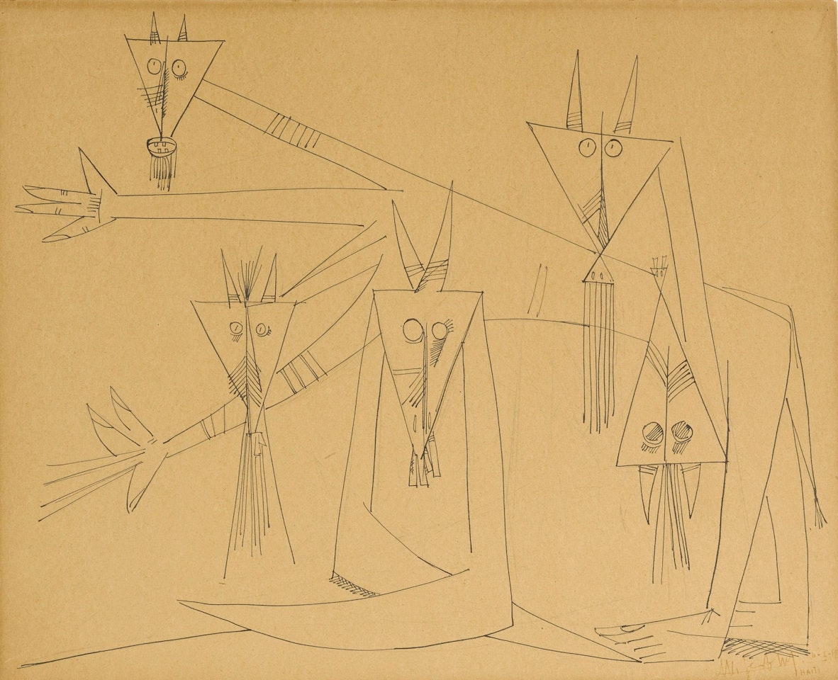 LES TÊTES DE LIGNES by Wifredo Lam