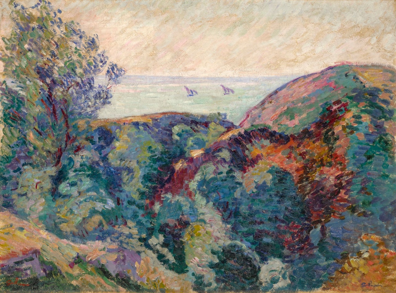 VOILIERS À SAINT-PALAIS by Armand Guillaumin