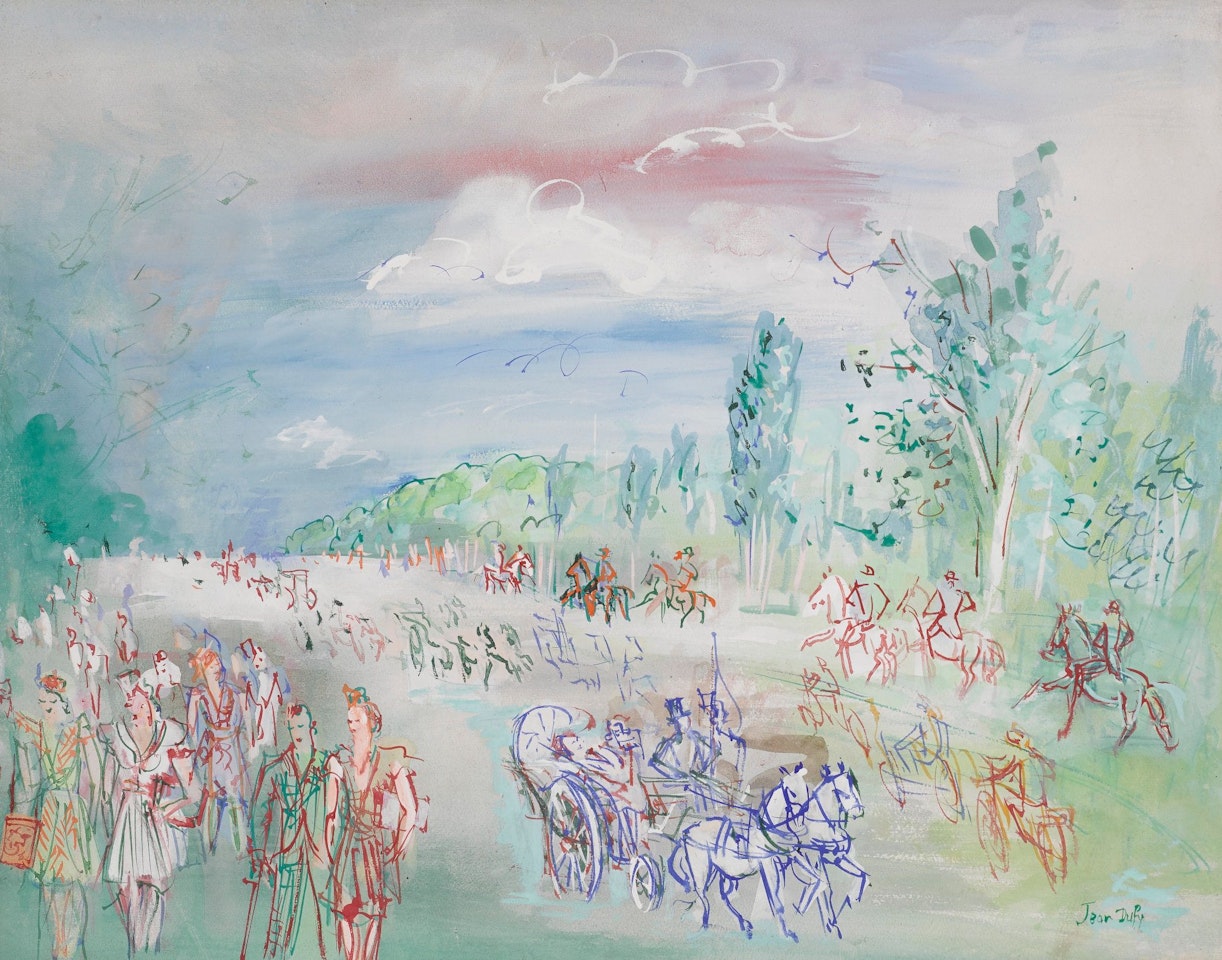 PROMENADE AU BOIS DE BOULOGNE by Jean Dufy