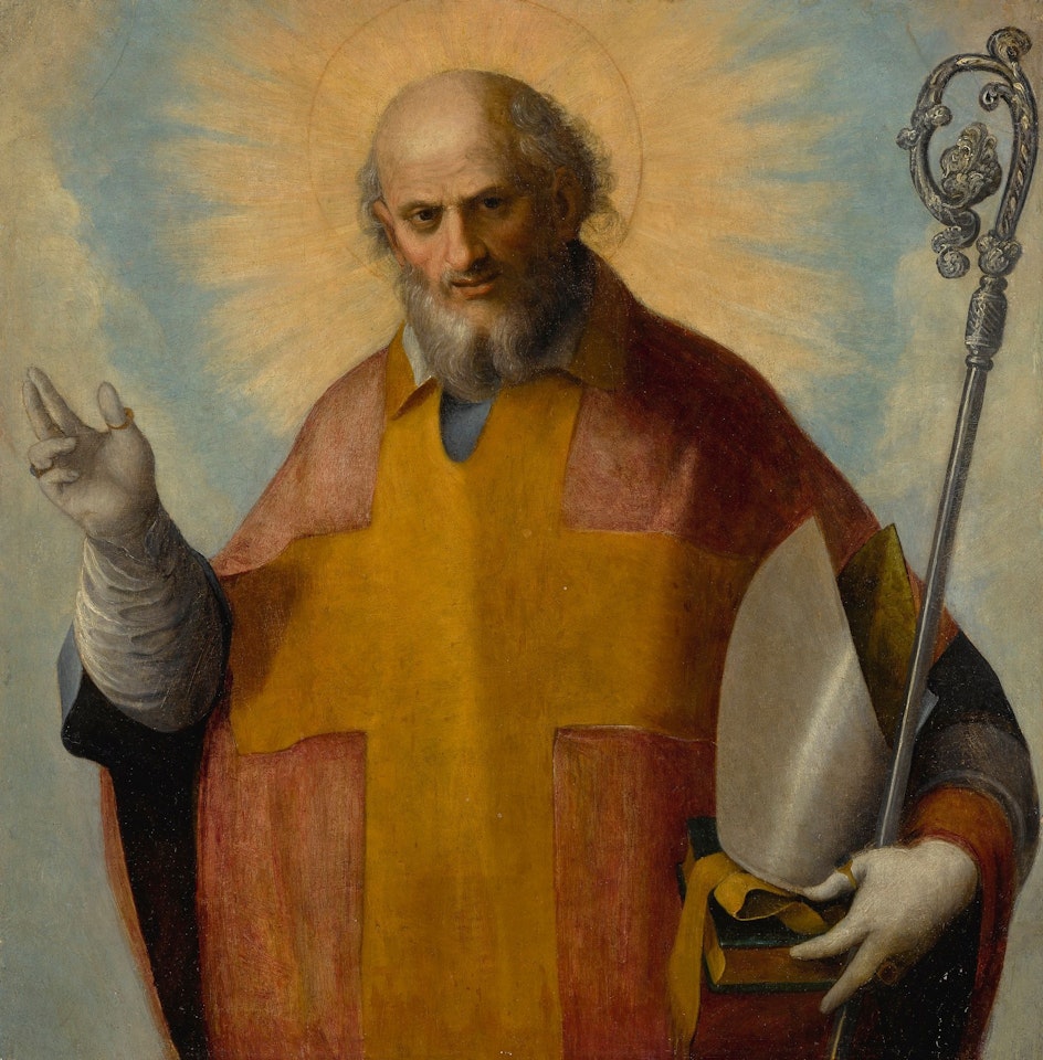 A BISHOP SAINT by Venetian School