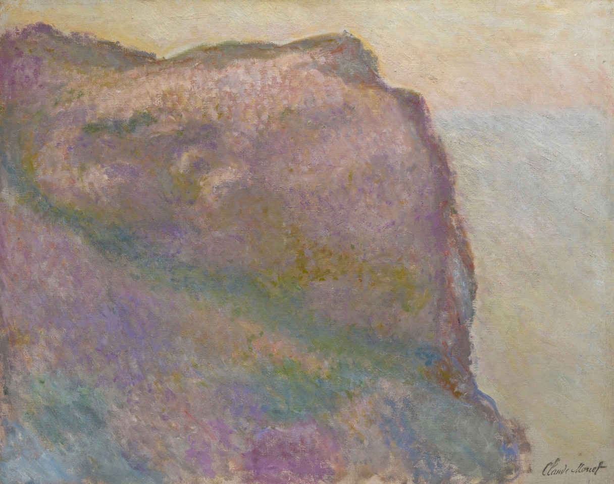 SUR LA FALAISE, AU PETIT AILLY by Claude Monet