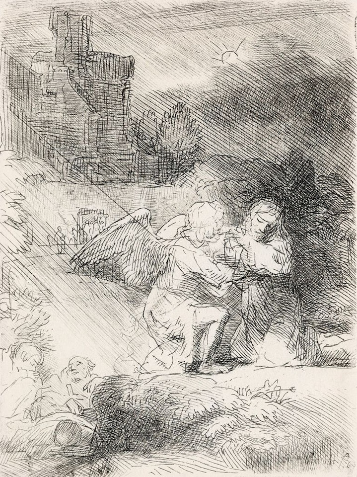 The Agony In The Garden by Attributed to Rembrandt Harmensz van Rijn