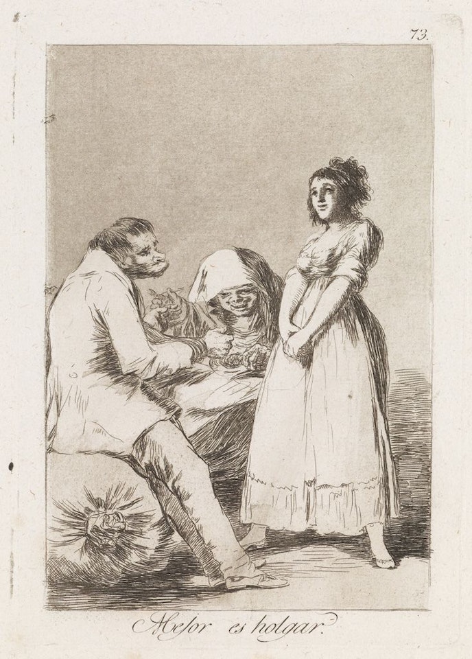 Mejor Es Holgar by Francisco José de Goya