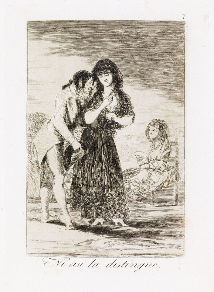 Ni Asi La Distingue by Francisco José de Goya