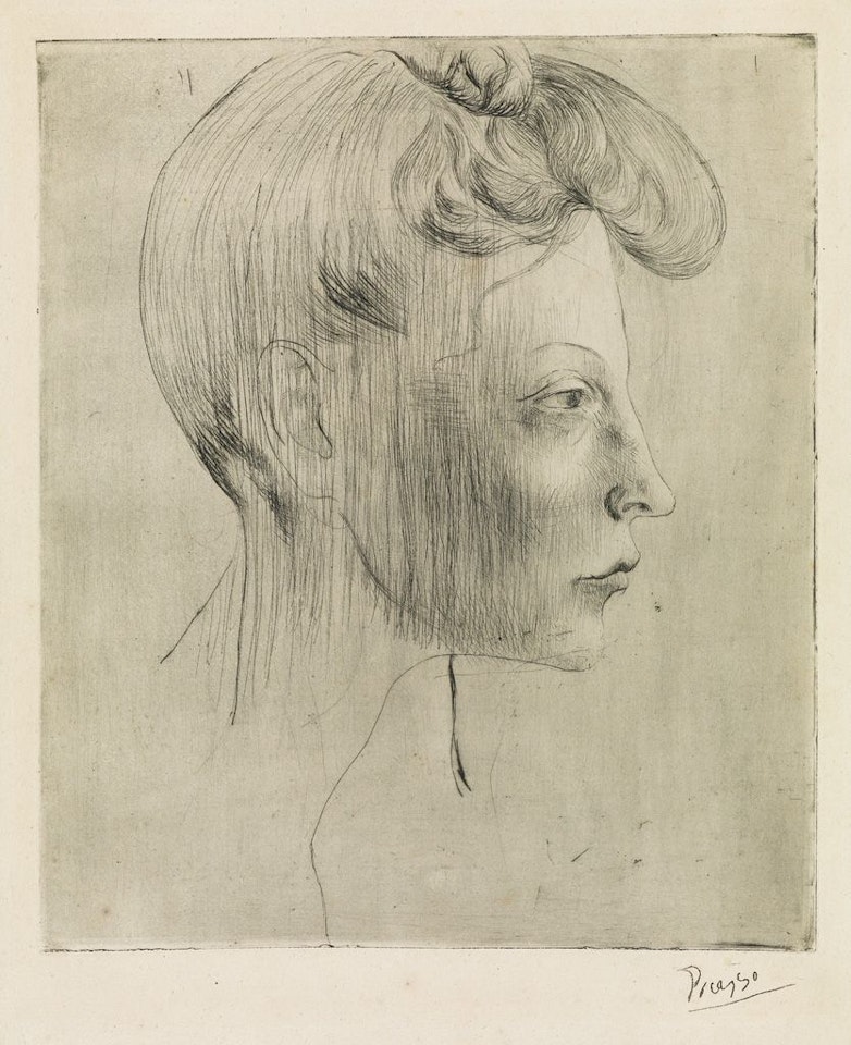 Tête De Femme, De Profil by Pablo Picasso