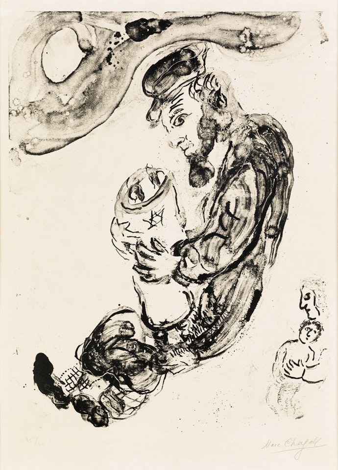 Sur La Neige by Marc Chagall