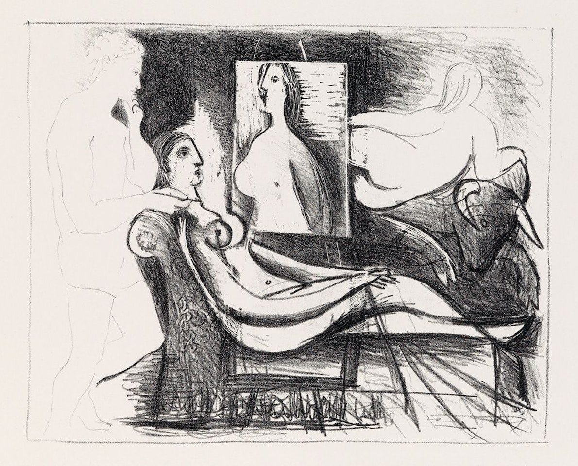 Le Peintre Et Son Modèle by Pablo Picasso