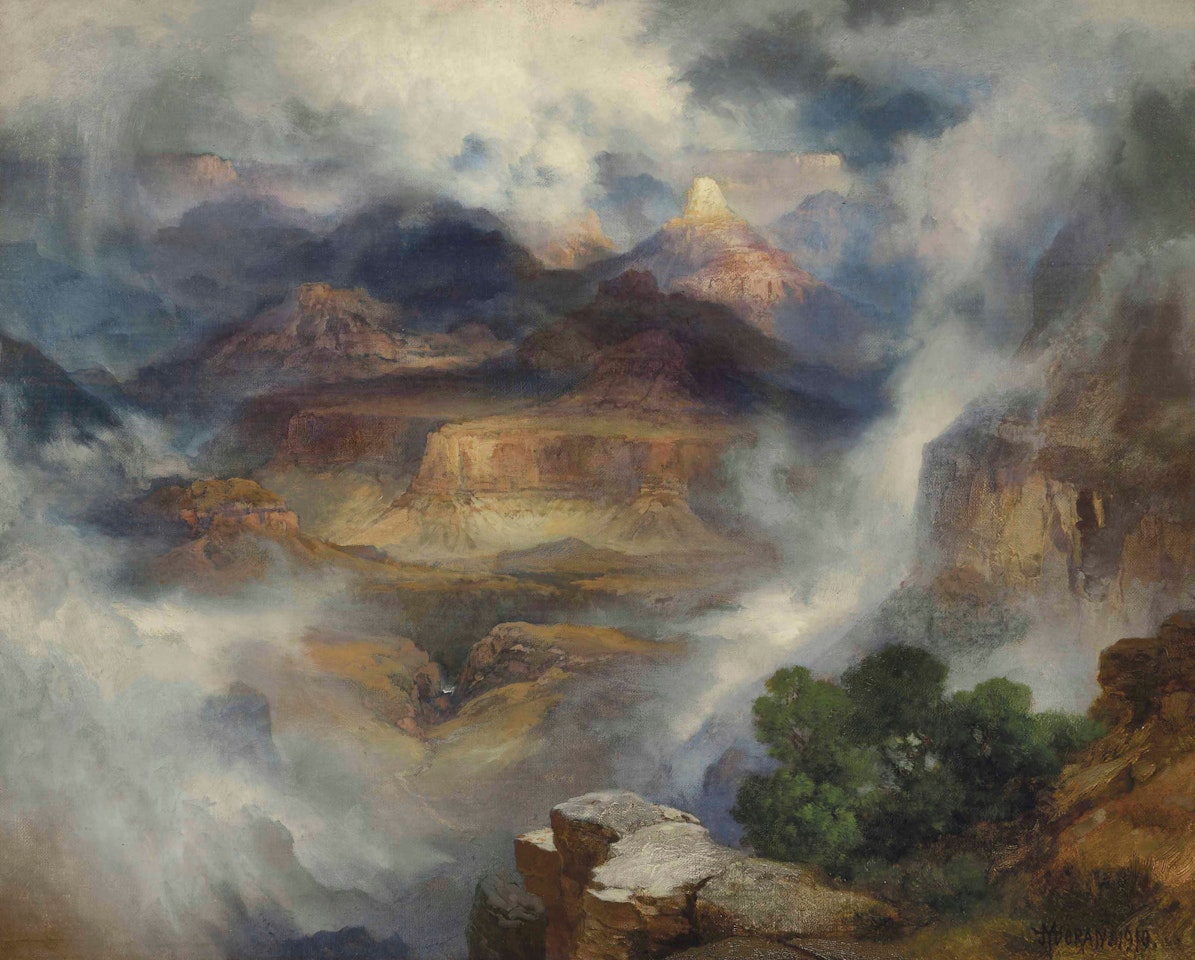 Grand Cañon after a Storm (Grand Canyon of Arizona at Sunrise) by Thomas Moran