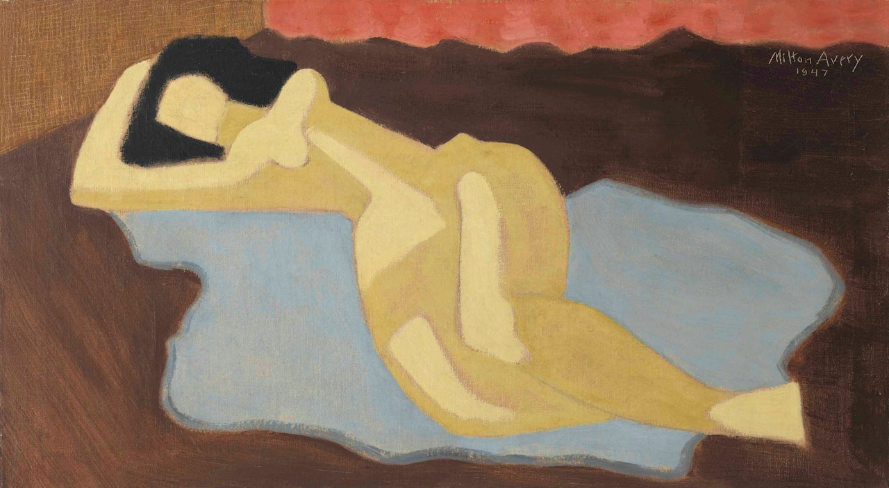 Sleeping Nude by Milton Avery