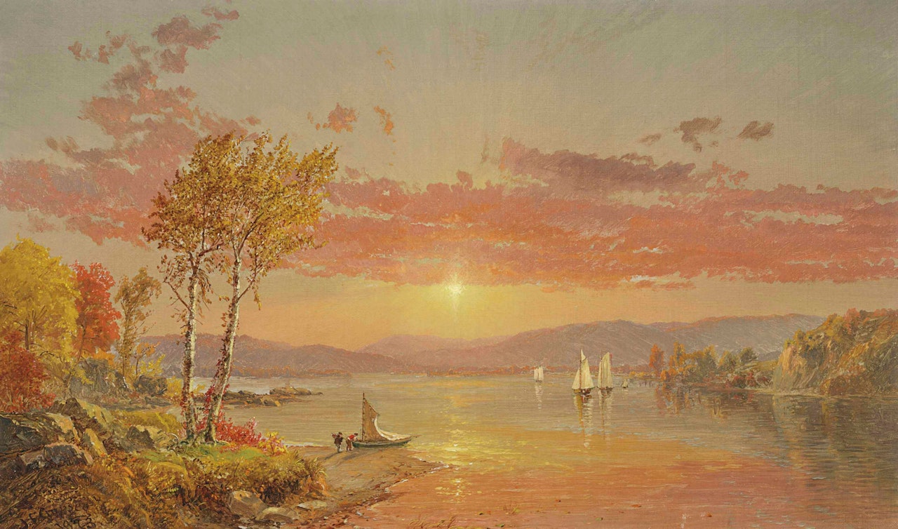 Sailing on the Lake by Jasper Francis Cropsey