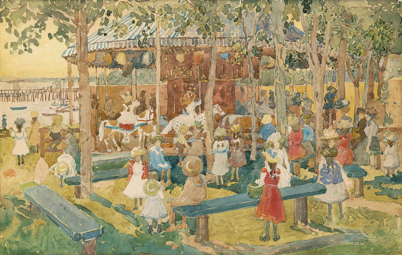 The Flying Horses by Maurice Prendergast