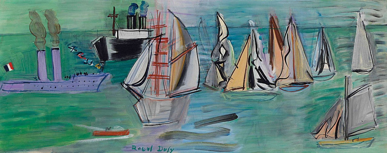 Les Régates by Raoul Dufy