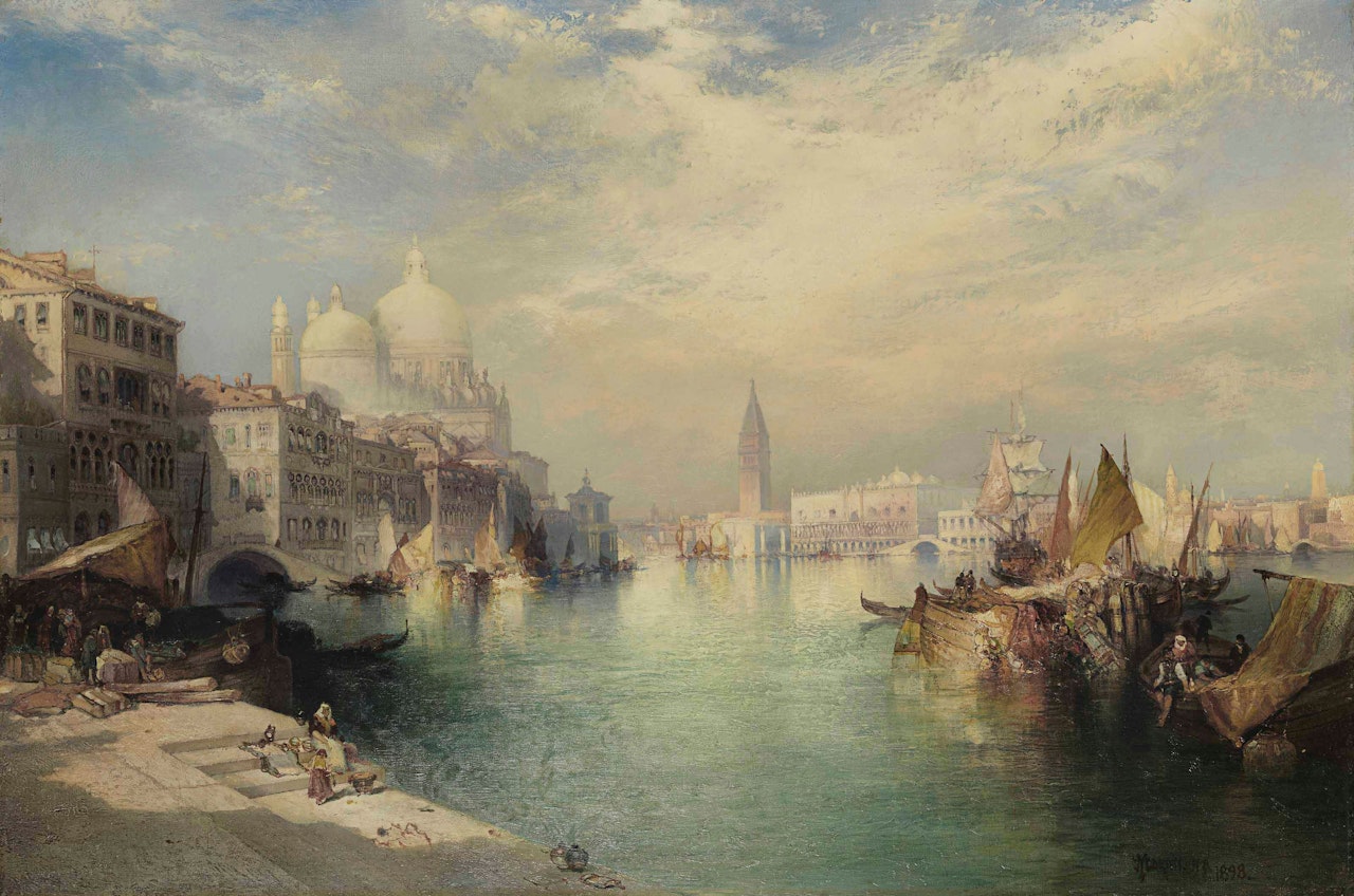 The Lagoon, Venice by Thomas Moran