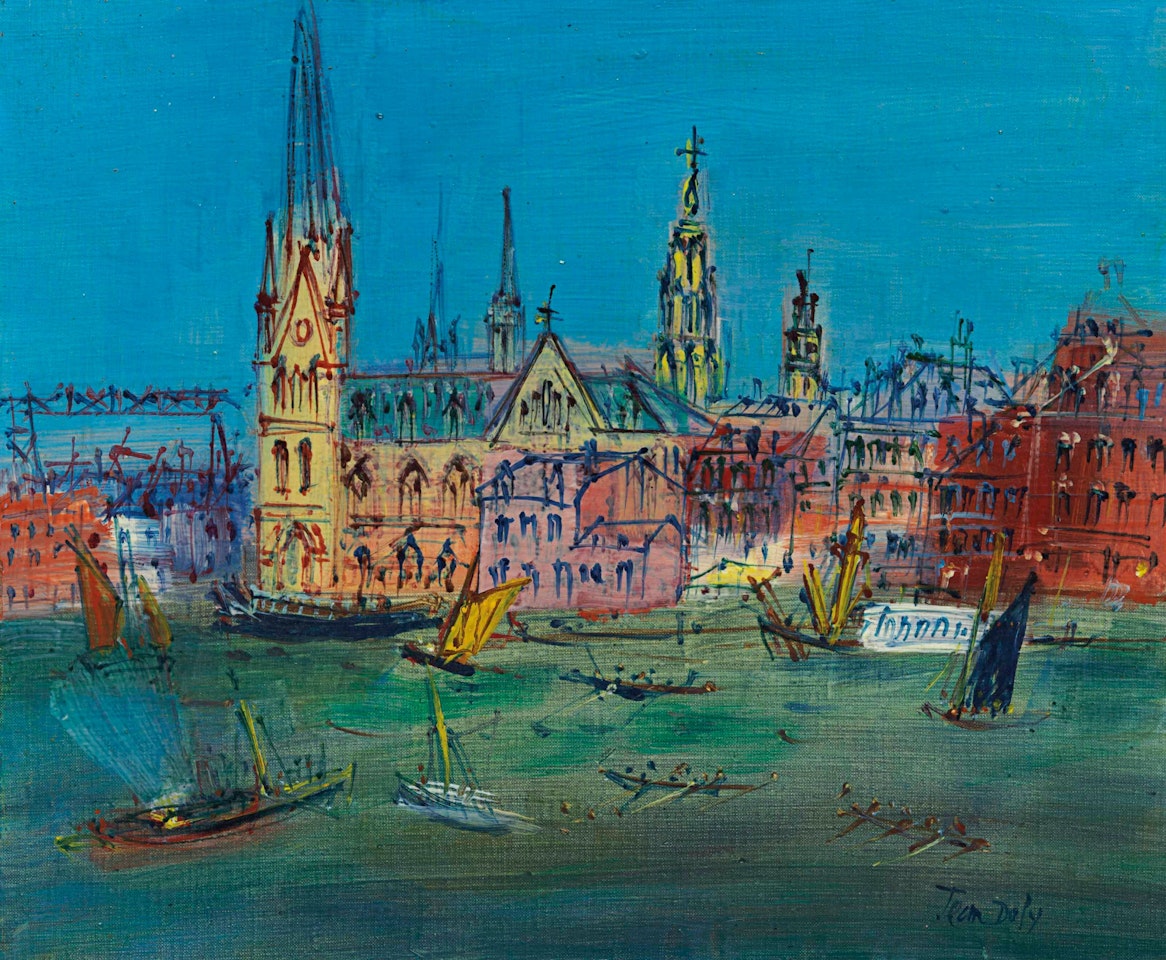 Scène de port by Jean Dufy