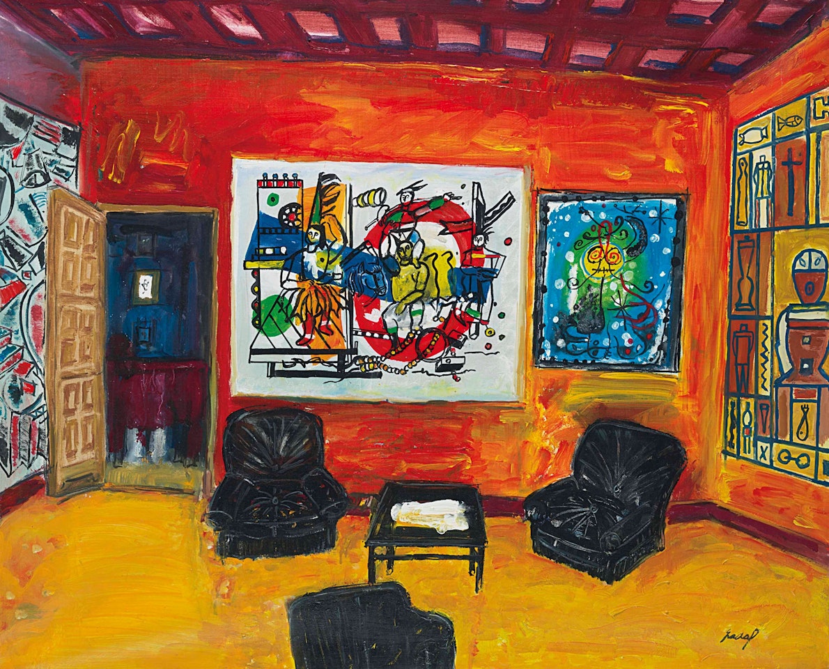 Le salon rouge by Carlos Nadal