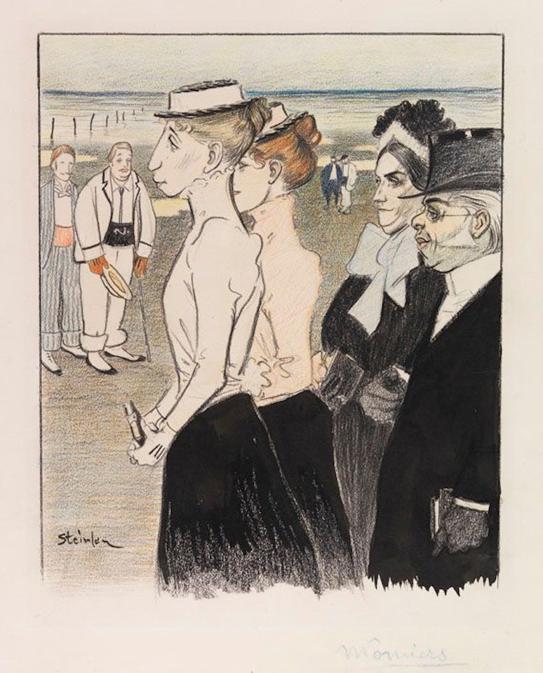 Der Kirchgang by Théophile Alexandre Steinlen