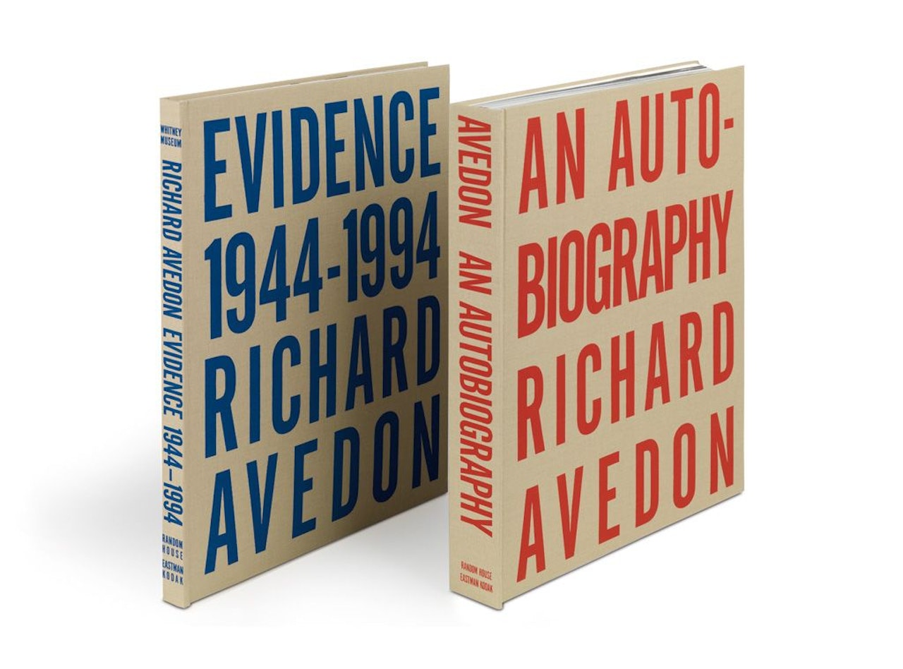 A box set including Evidence 1944-1994 and An Autobiography, produced to accompany the 1994 Whitney Museum retrospective of the photographer's works by Richard Avedon
