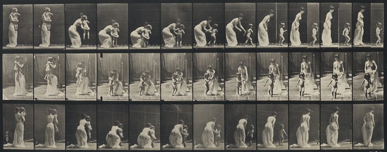 A Selection Of 17 Plates Depicting Nude Figures From Animal Locomotion by Eadweard Muybridge