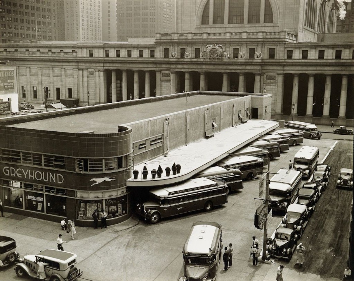Greyhound Bus Terminal by Berenice Abbott