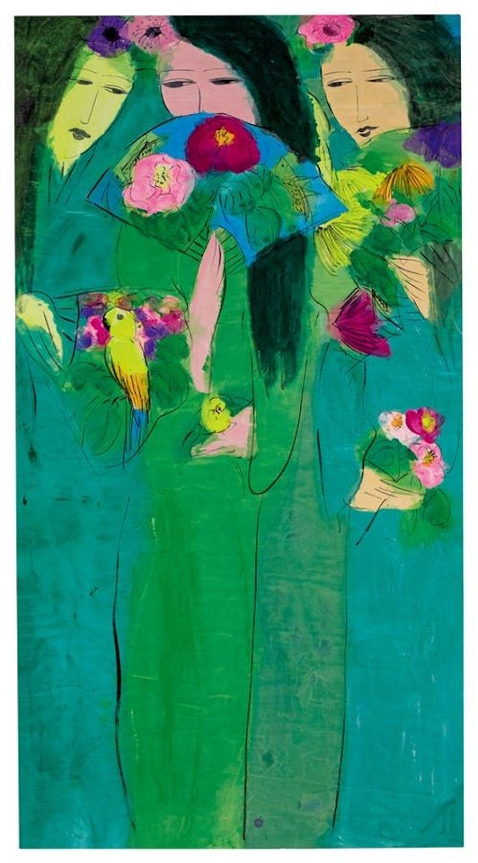 Three Women by Walasse Ting