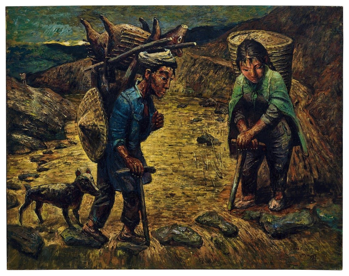 Crossing the River No.1 by Luo Zhongli