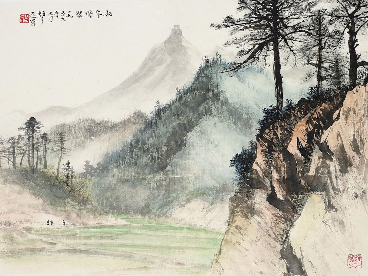 Greenery Peak by Li Xiongcai