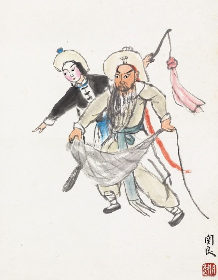 Chinese Opera Figures by Guan Liang