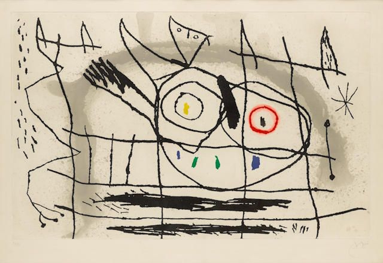 Couple D'Oiseaux II by Joan Miró
