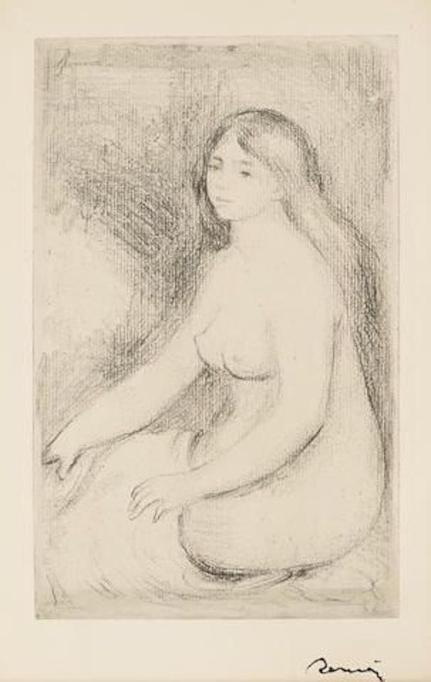 Baigneuse Assise by Pierre-Auguste Renoir