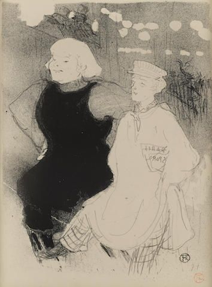 Au Moulin Rouge: L'Union Franco-Russe by Henri de Toulouse-Lautrec
