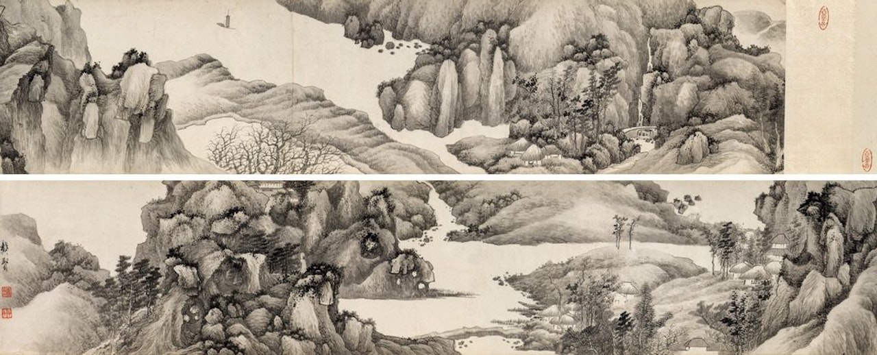 Landscape by Gong Xian