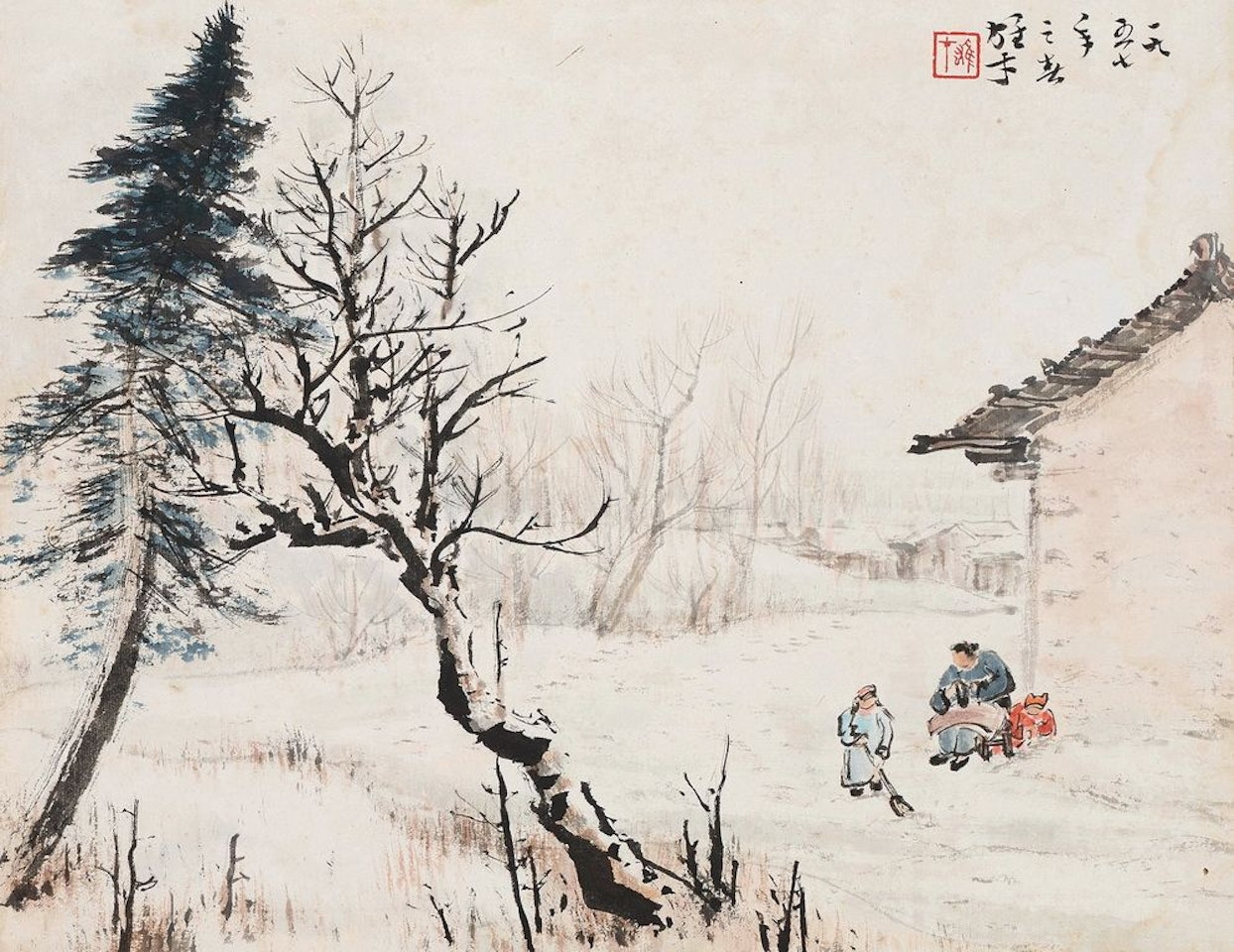 A Scene Of Snow by Li Xiongcai