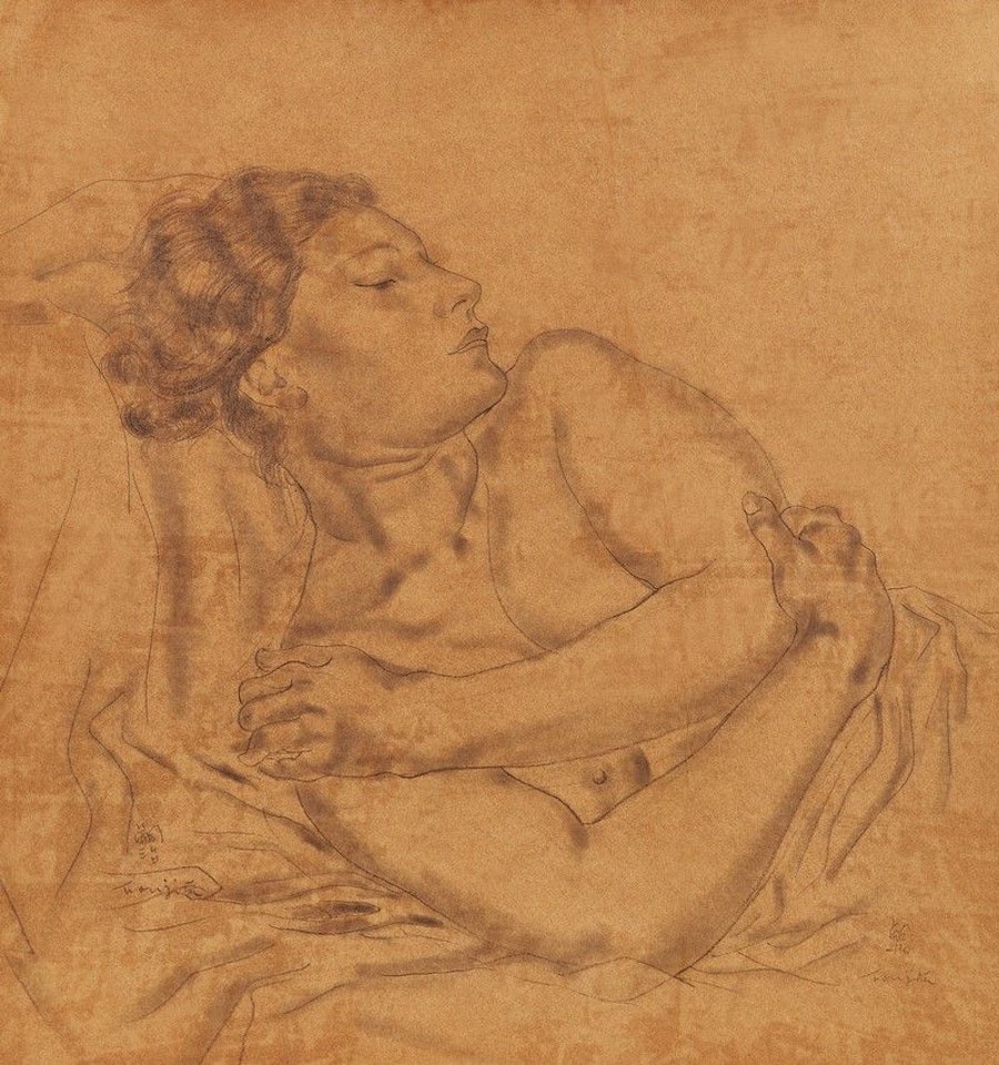 Femme Allongée by Leonard Tsuguharu Foujita
