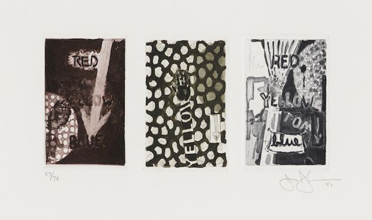 Untitled (Red, Yellow, Blue) by Jasper Johns