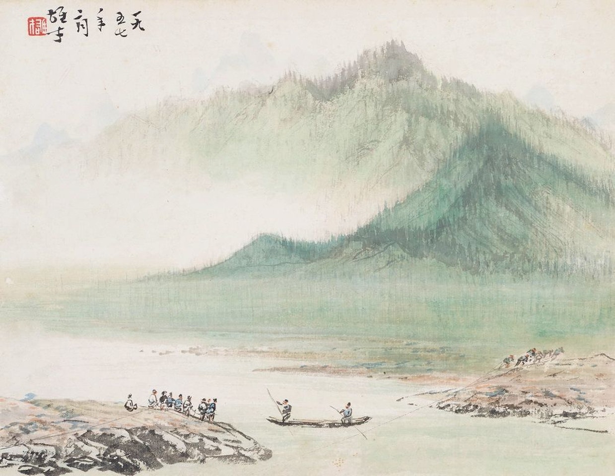 Ferry by Li Xiongcai