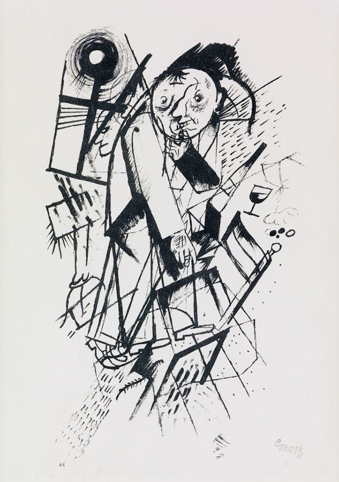 Franz Jung Gewidmet by George Grosz