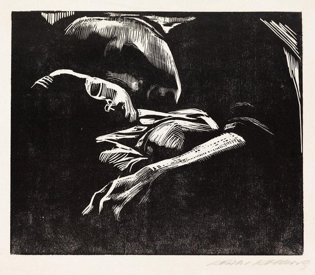 Schlafende Mit Kind by Kathe Kollwitz