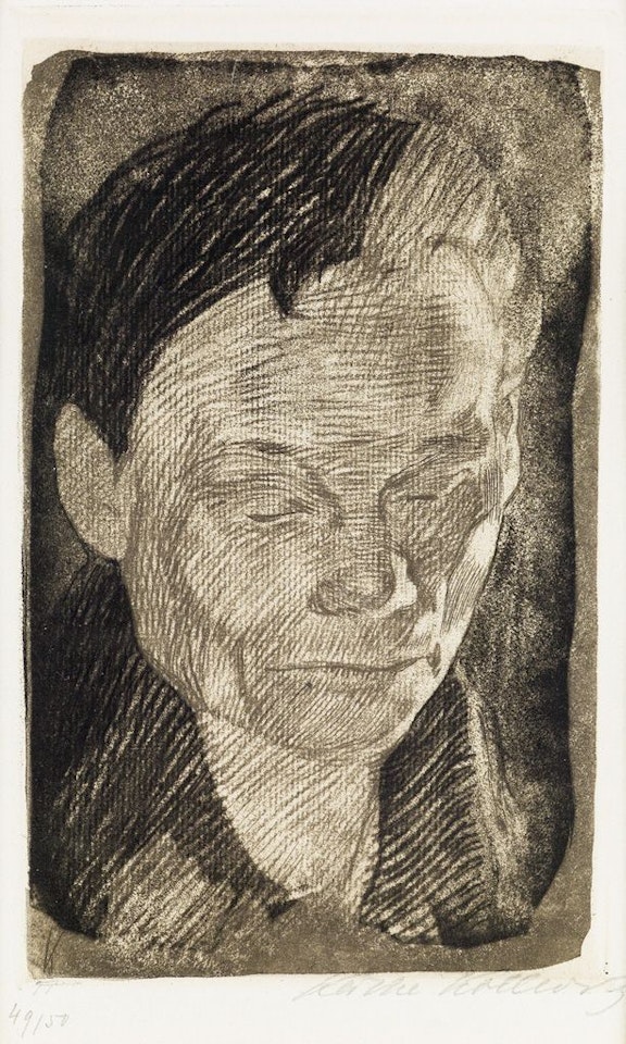 Frauenkopf by Kathe Kollwitz