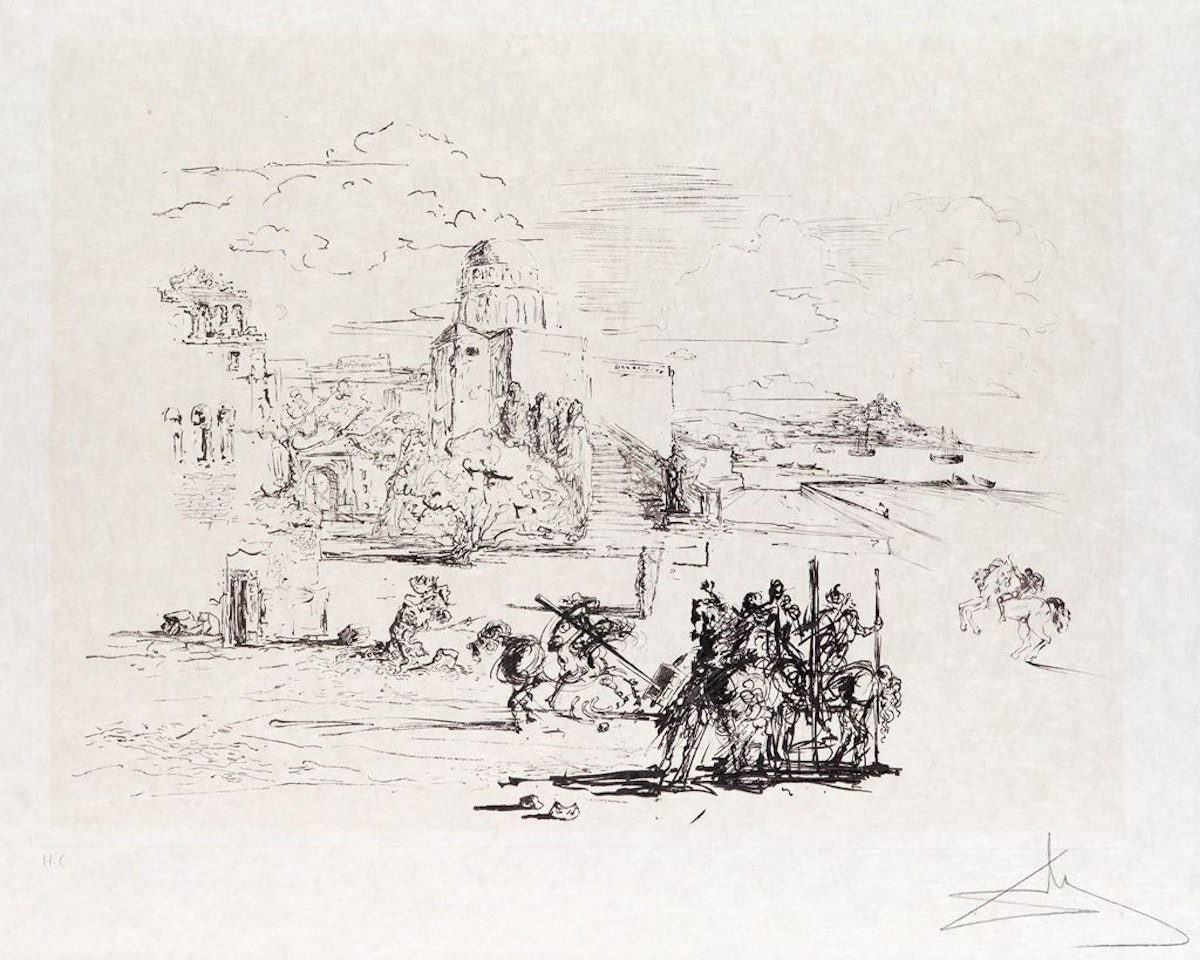 Road To Ampurdam (rome And Cadaqués) by Salvador Dali