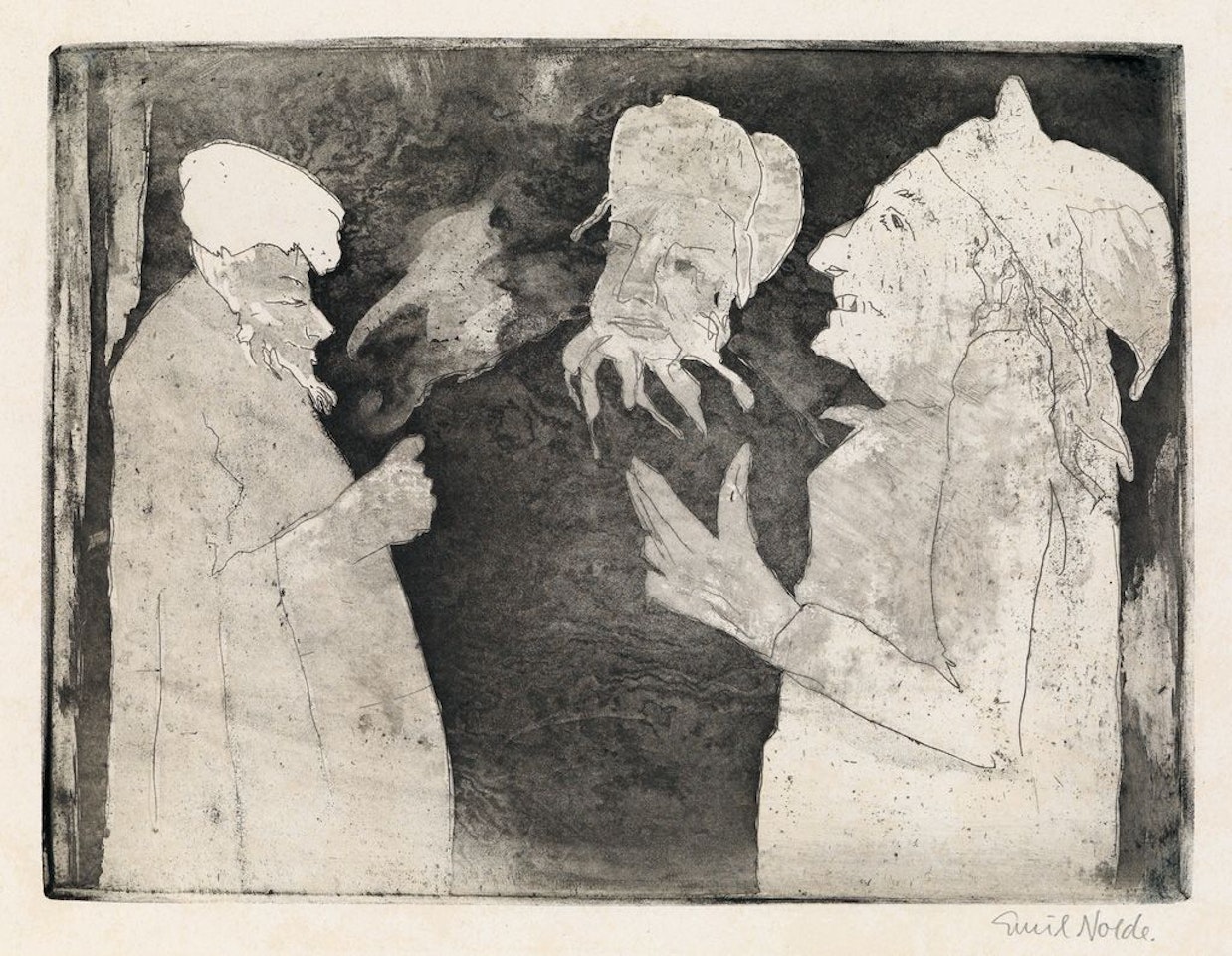 Großbauern by Emil Nolde